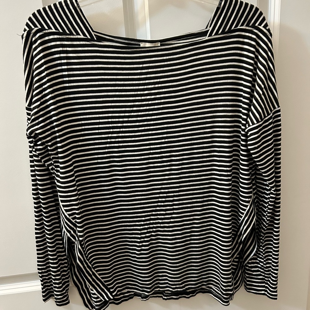 COA stripe rayon t shirt new
